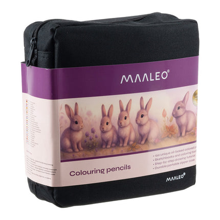 Maaleo tegnesæt med 120 farver og skitsebog