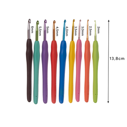 Hæklesæt med 58 dele - Perfekt til begyndere og øvede