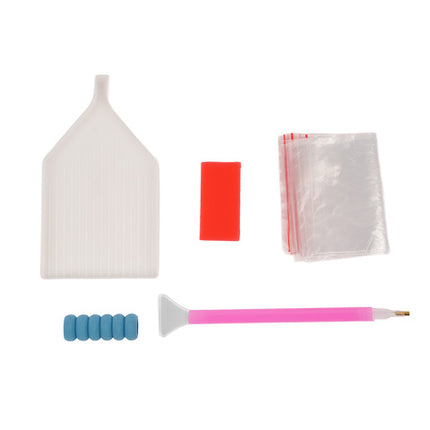 Diamond broderi sæt med strandmotiv 40x30 cm