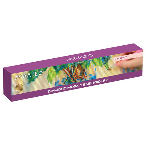 Diamond broderi 'Bouquet' 40x30cm - Kreativ afslapning