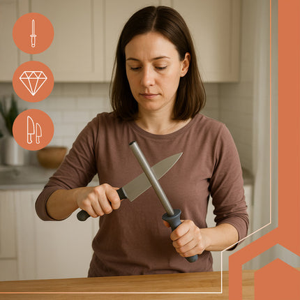 Diamant knivsliber med ergonomisk håndtag og hurtig skarphed