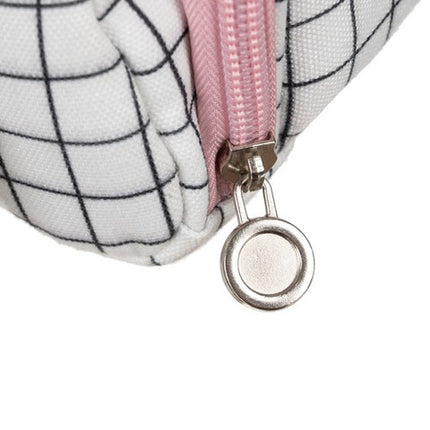 Praktisk Blyantetui med Mønstret Design – To Rum og Let Adgang