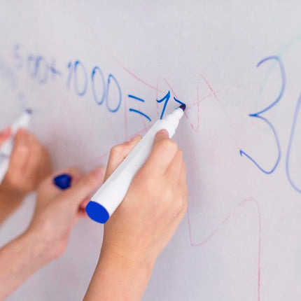 Magnetisk Tør- og Slet Tavle 90 x 60 cm – Inkl. Markører, Magneter og Svamp