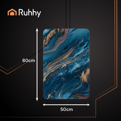 Badeværelsesmåtte 80x50 cm med skridsikker bund og blødt materiale