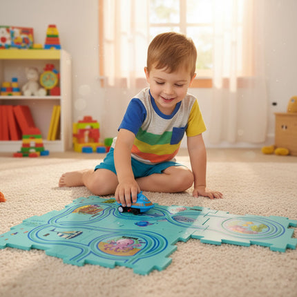 Sporpuzzle med 25 dele til kreativ leg og læring