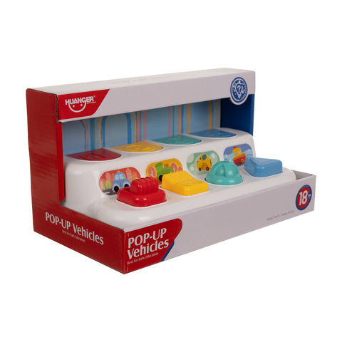 Interaktiv legetøj med pop-up biler til børn 18 m+