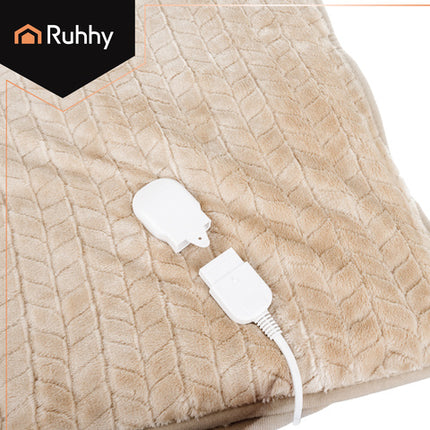 Elektrisk tæppe 180x130 cm med fjernbetjening og 10 varmeindstillinger