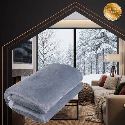 Elvarmende elektrisk tæppe 180x130 cm med fjernbetjening