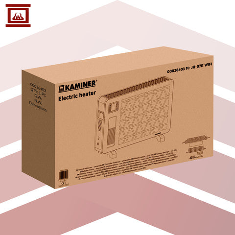 Elektrisk konvektorvarmer med WiFi og sikkerhedsfunktioner