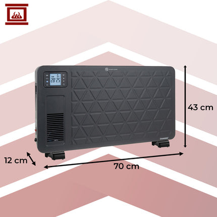 Elektrisk konvektorvarmer med WiFi og sikkerhedsfunktioner