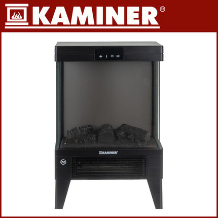 EmbeGO 2000W elektrisk radiator med flammeeffekt