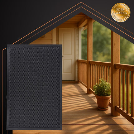 Indgangsmåtte 90x60cm med skridsikker bund og rengøringsvenlig overflade