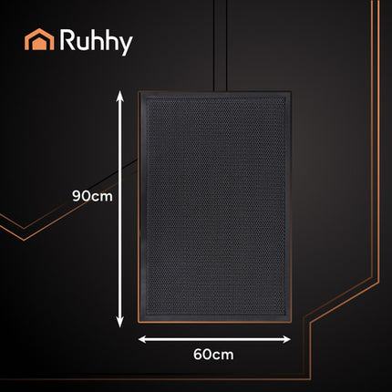 Indgangsmåtte 90x60cm med skridsikker bund og rengøringsvenlig overflade