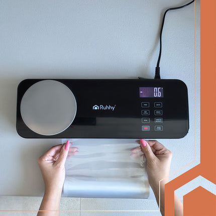 2-i-1 vakuumforsegler med vægt og skæremaskine