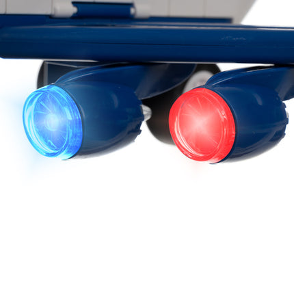 Foldbar politifly med interaktiv parkeringsplads og biler