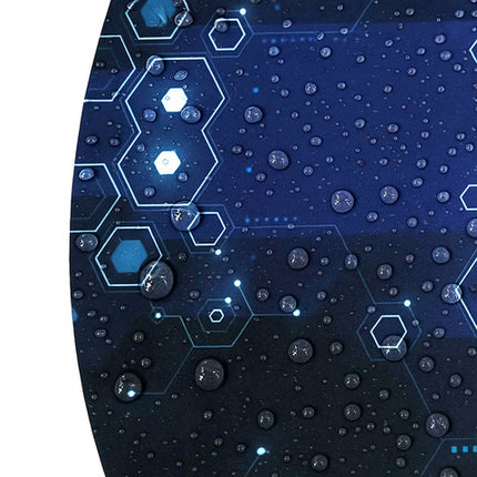 Rund gaming måtte til kontorstol med skridsikker bund