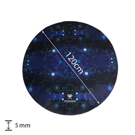 Rund gaming måtte til kontorstol med skridsikker bund