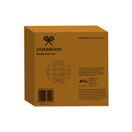 Rund gaming måtte til kontorstol med skridsikker bund