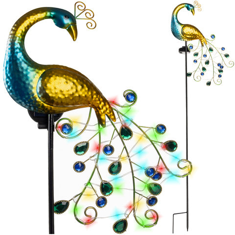 Solar lampe til haven med sensor og 40 LED lys