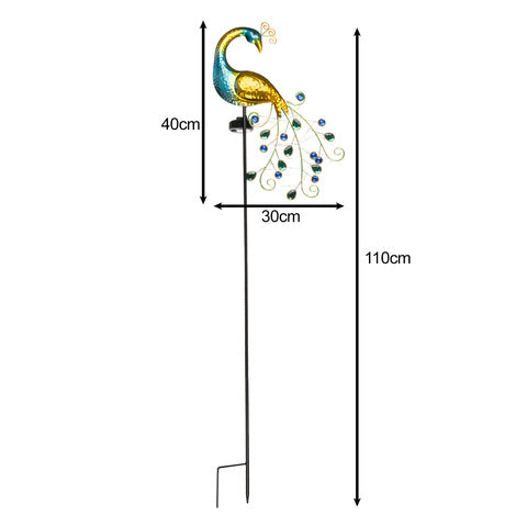 Solar lampe til haven med sensor og 40 LED lys