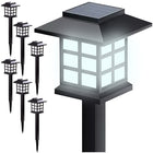 Solar Havebelysning - 6 Stk. LED Lamper med Automatisk Sensor