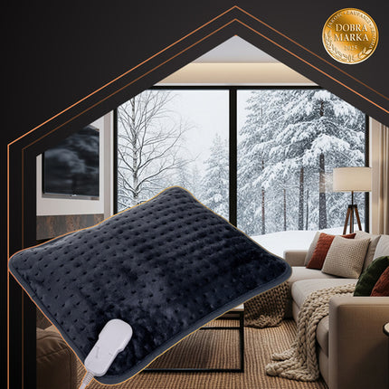 Varme pude 40x30 cm til ryg og nakke med 4 temperaturindstillinger