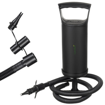 Oppustelig havestol med fodskammel og komfortabelt design