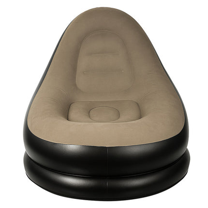 Oppustelig havestol med fodskammel og komfortabelt design