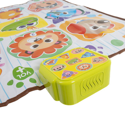 Interaktiv danse måtte med dyremotiver og 4 spiltilstande