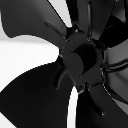 Kaminventilator med 5 blade til effektiv varmefordeling