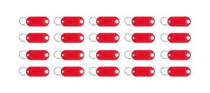 Farverige Nøgletags - Sæt med 100 Stk. til Nem Nøgleidentifikation