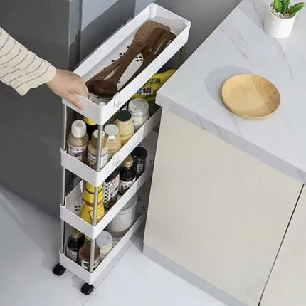 Mobil Badeværelse/Køkken Hylde på Hjul – Praktisk og Elegant Opbevaring