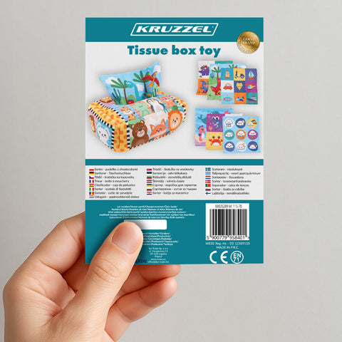 Sorter boks med væv til børn - lær gennem leg