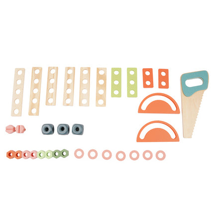 Kreativ værksted til børn med 3-i-1 træværktøj