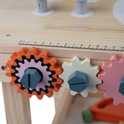 Kreativ værksted til børn med 3-i-1 træværktøj