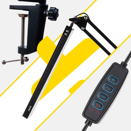 Praktisk 2-i-1 skrivebordslampe med tegnefunktion