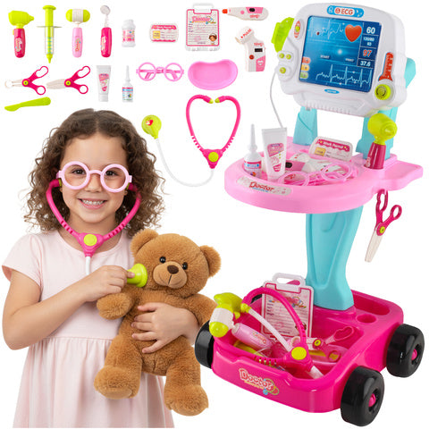 Little Doctor Sæt med Barnevogn og Tilbehør til Børn