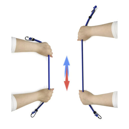 Luggage securing straps med hooks - 12 elastiske transportstropper