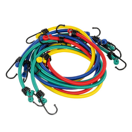 Luggage securing straps med hooks - 12 elastiske transportstropper