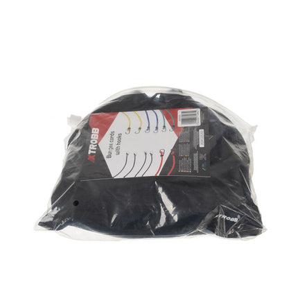 Luggage securing straps med hooks - 12 elastiske transportstropper