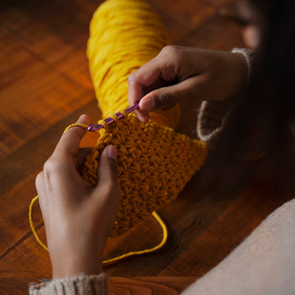 69-delt hæklesæt med ergonomiske kroge og opbevaringsetui