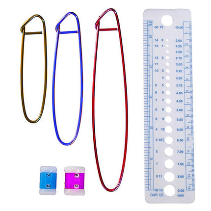 69-delt hæklesæt med ergonomiske kroge og opbevaringsetui