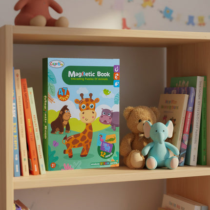 Magnetisk puslespil med afrikanske dyr til børn