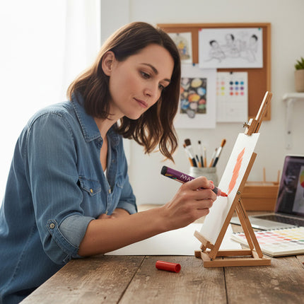 Akrylmaling sæt med 36 farver til kreative projekter