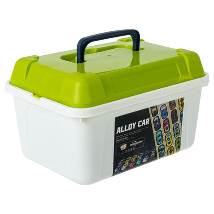 Motoriserede legetøjsbiler i kuffert - 50 stk.