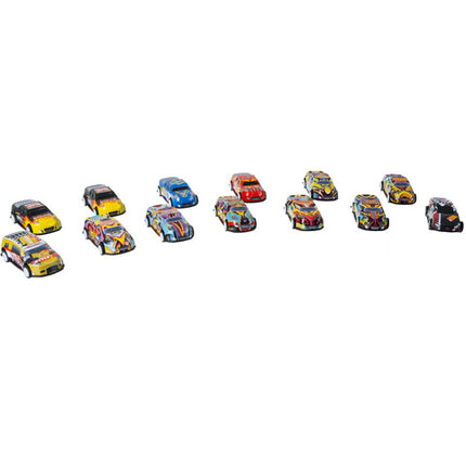 Motoriserede legetøjsbiler i kuffert - 50 stk.