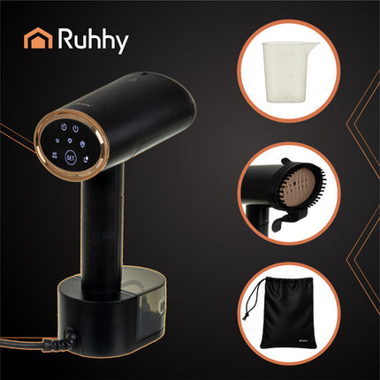 Effektiv 2000W dampstryger med touchscreen og tilbehør