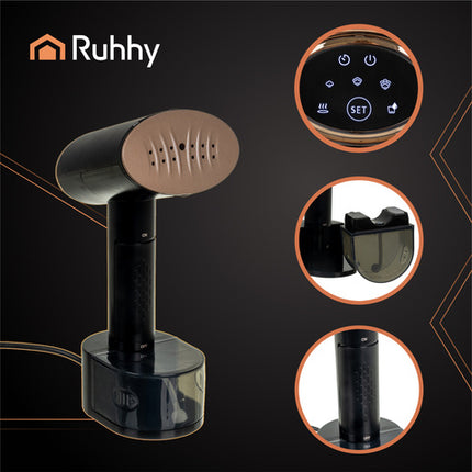 Effektiv 2000W dampstryger med touchscreen og tilbehør