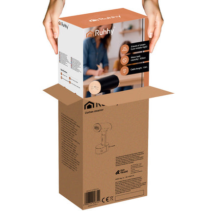 Effektiv 2000W dampstryger med touchscreen og tilbehør