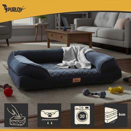 Orthopædisk hundeseng i størrelse S med skridsikker bund